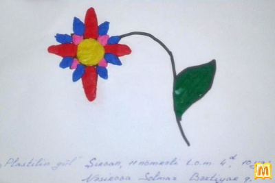 Пластилінова квітка